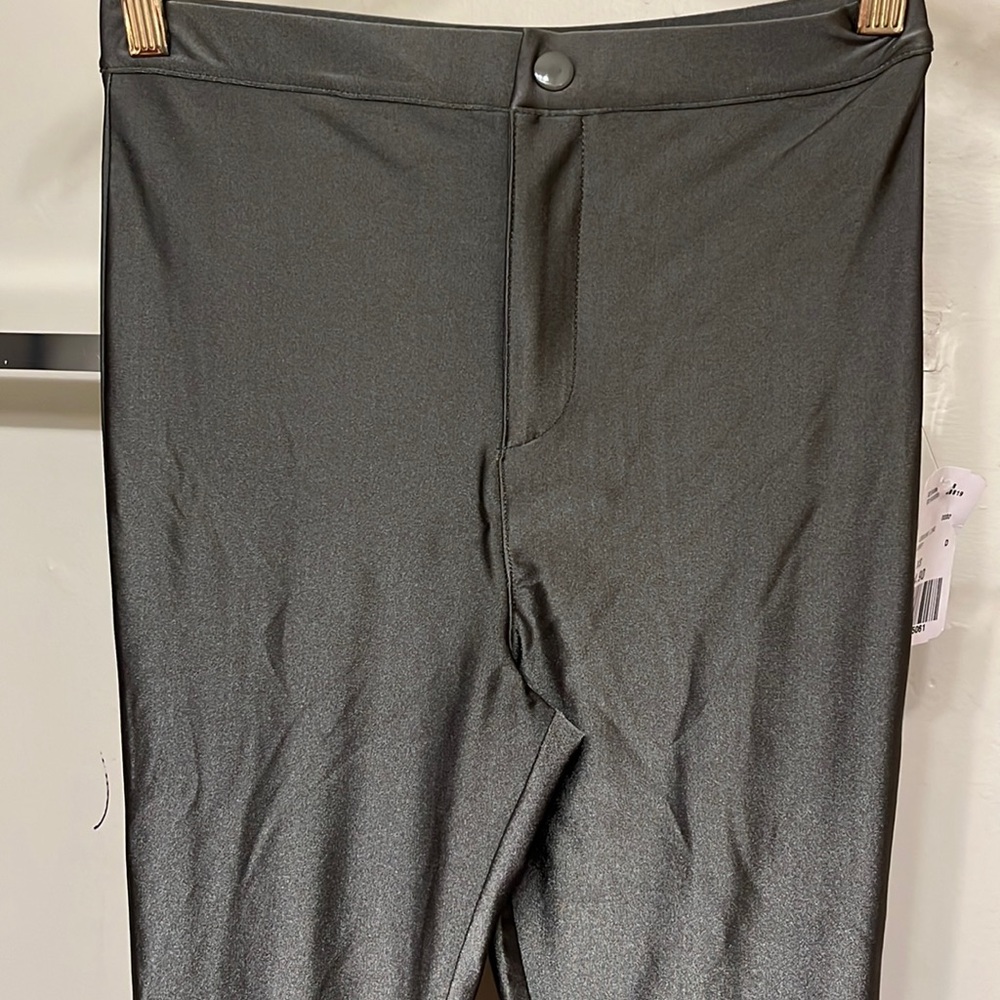 Smoke Grey Shiny Leggings